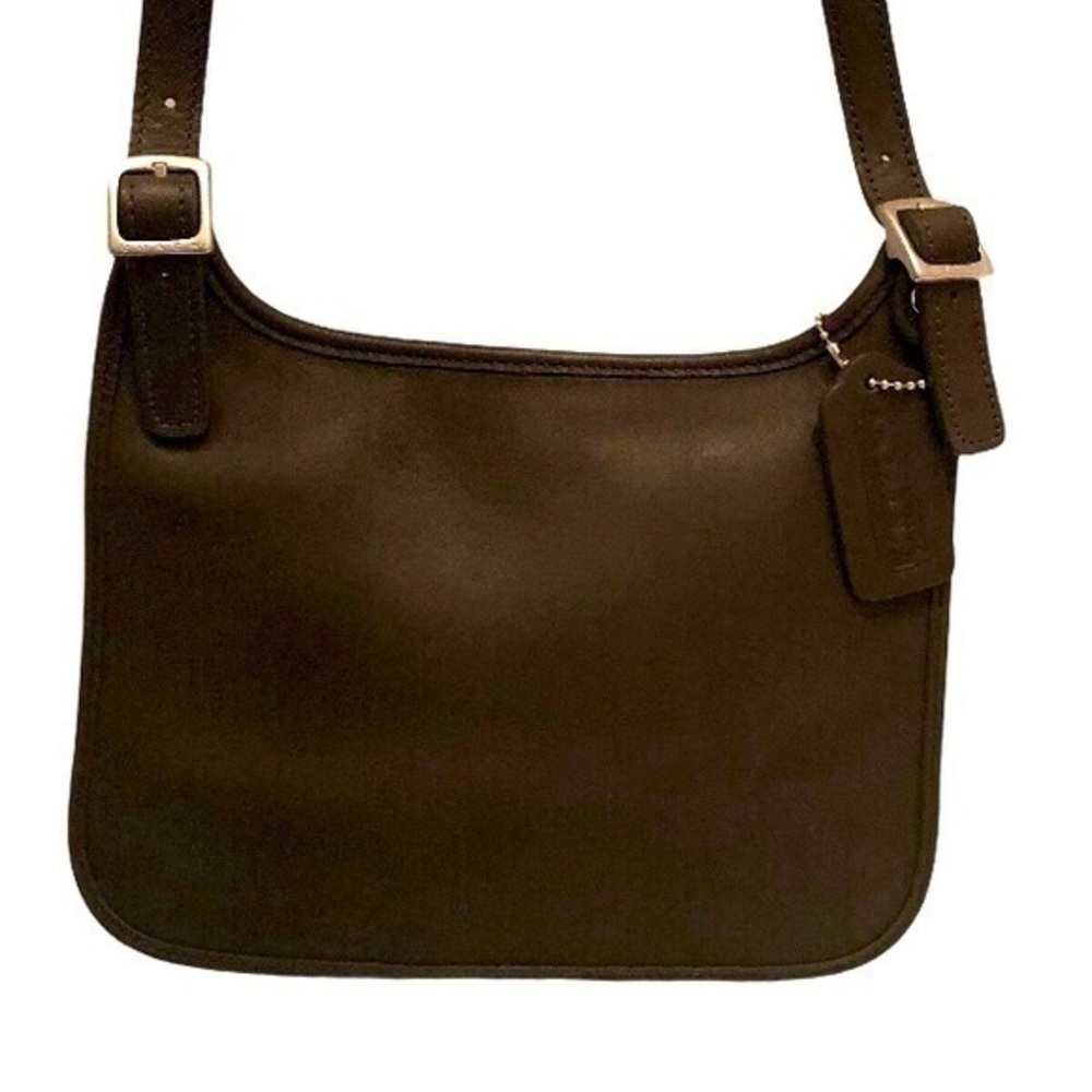 Coach vintage dark brown hippie bag nickel 9142